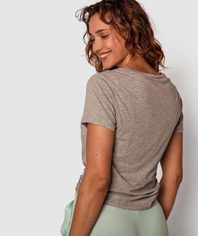Lana Short Sleeve Tee - Light Grey