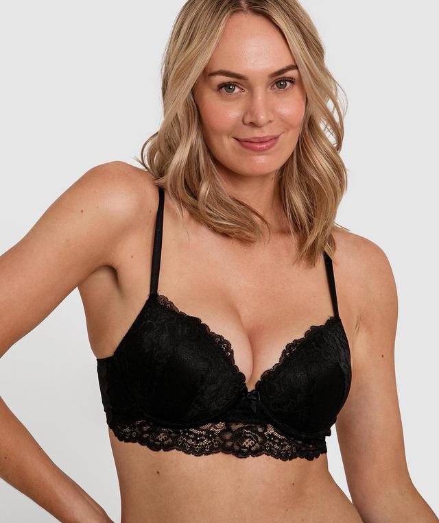 Lauren Push Up Bra - Black