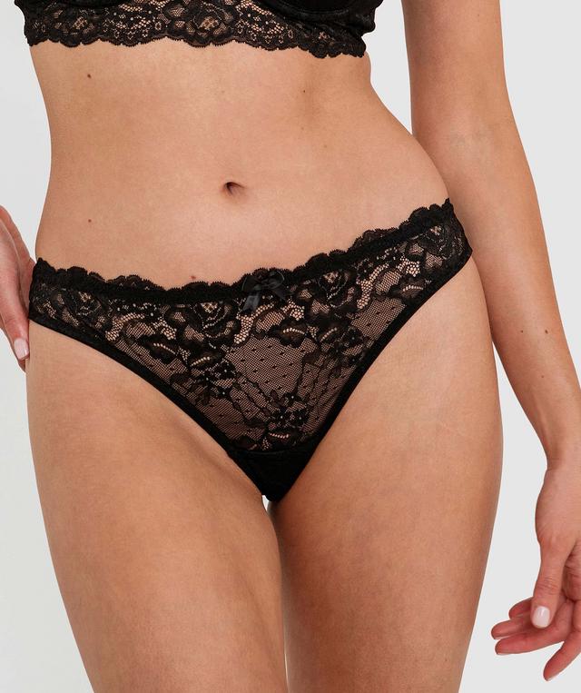 Lauren V String - Black