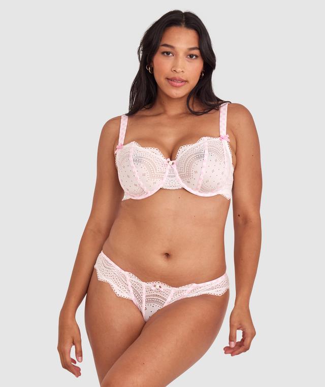 Lela Full Cup Sapphy - Ivory/Light Pink
