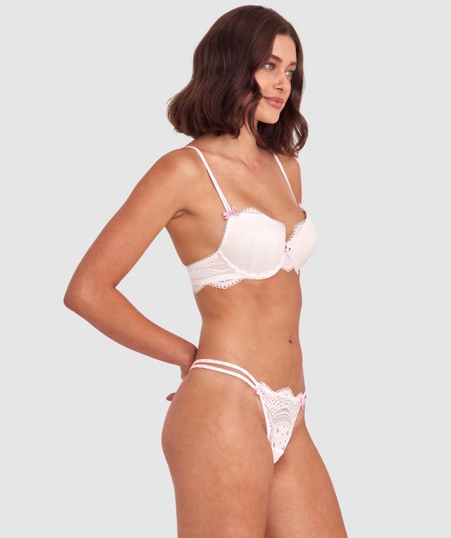 Lela Push Up Bra - Ivory/Light Pink