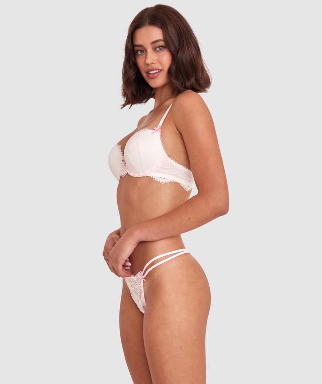 Lela Push Up Bra - Ivory/Light Pink