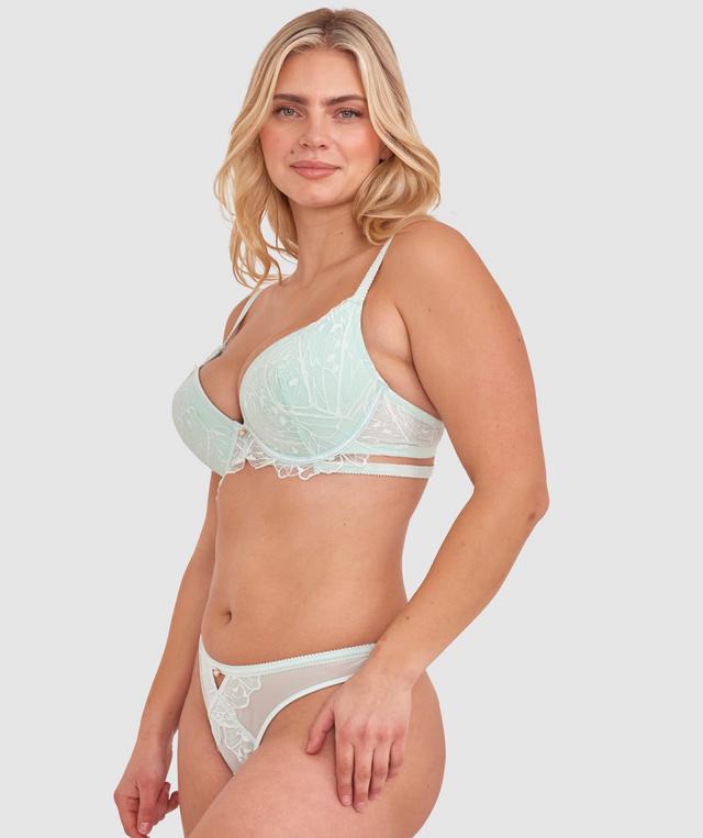 Leora High Leg G String - Mint Green