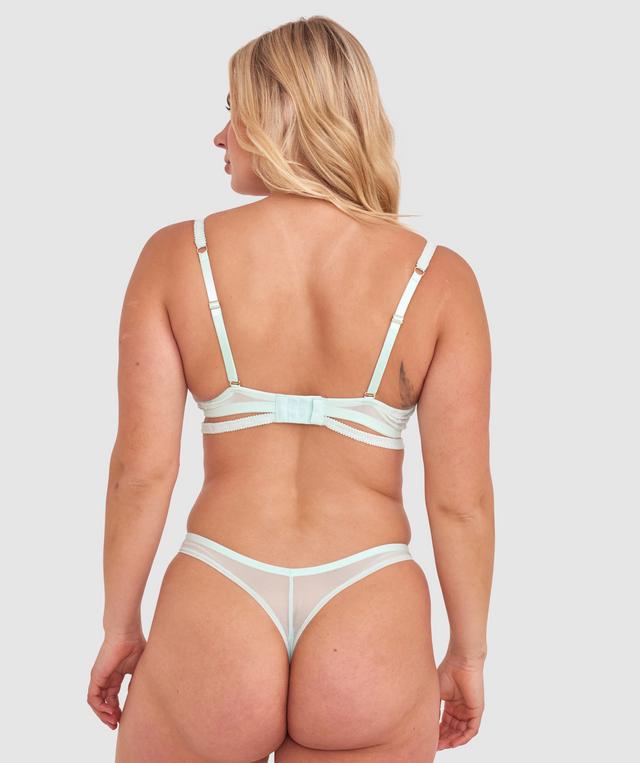 Leora High Leg G String - Mint Green