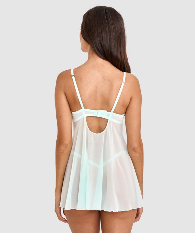 Leora Push Up Babydoll Set - Mint Green