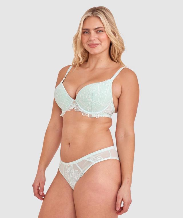 Leora Push Up Bra - Mint Green