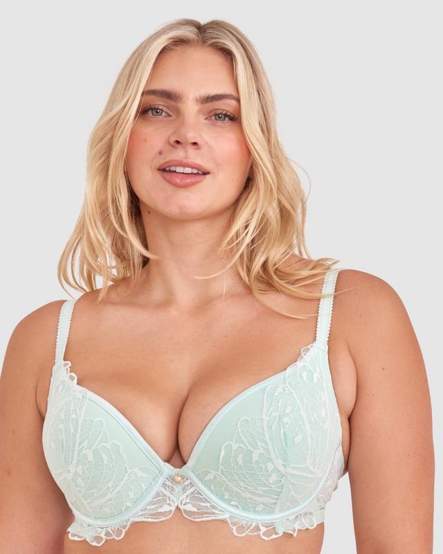 Leora Push Up Bra - Mint Green