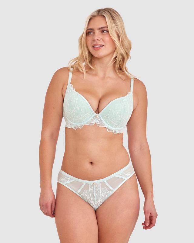 Leora Push Up Bra - Mint Green