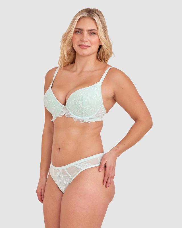 Leora Push Up Bra - Mint Green