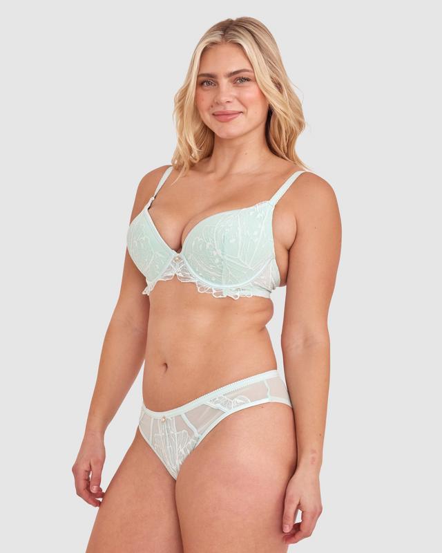 Leora Push Up Bra - Mint Green