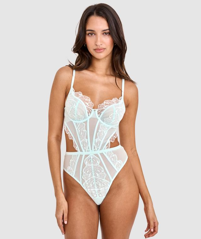 Leora Underwire Bodysuit - Mint Green