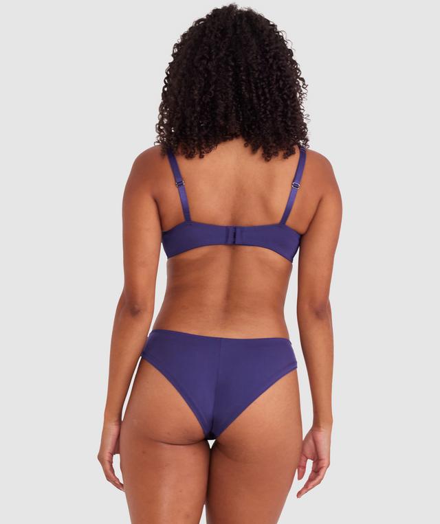 Lillyanna High Leg Brazilian Knicker - Dark Blue
