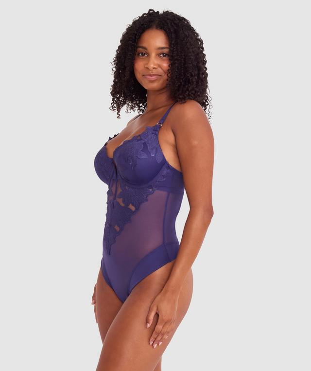 Lillyanna Lightly Lined Bliss Bodysuit - Dark Blue