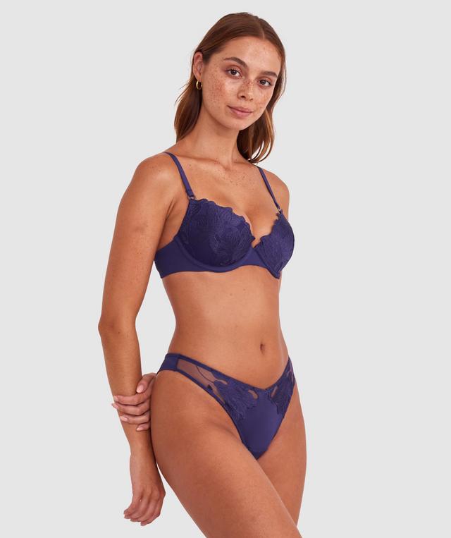 Lillyanna Push Up Bra - Dark Blue