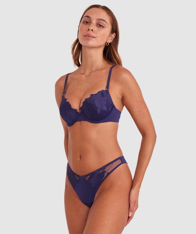 Lillyanna Push Up Bra - Dark Blue