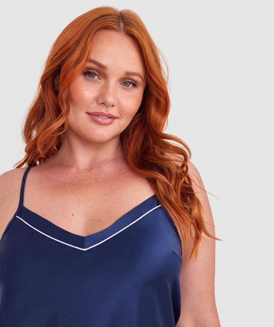 Liquid Satin Cami - Navy
