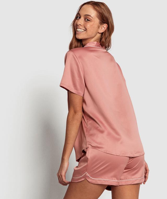 Liquid Satin PJ Set - Dusty Pink