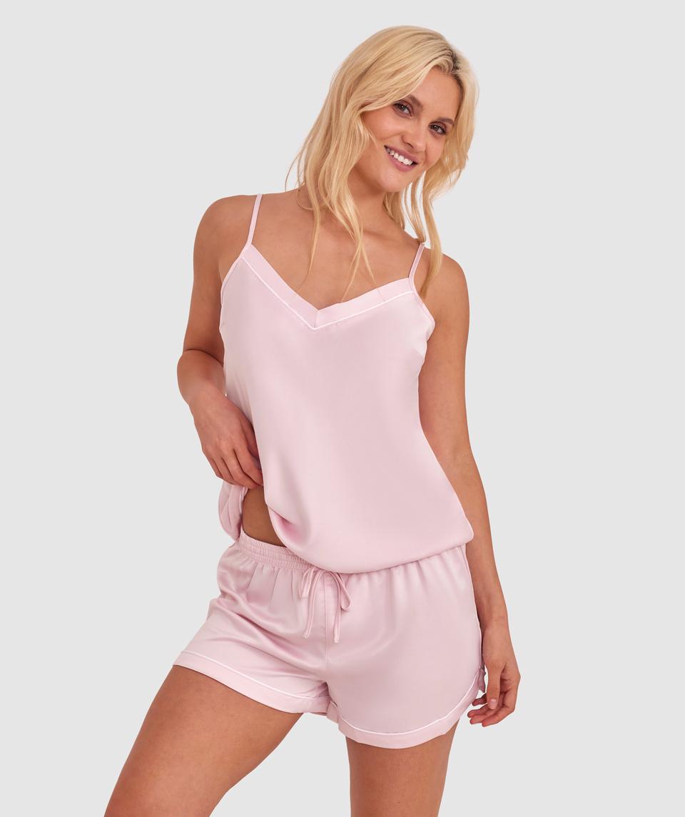 Liquid Satin Shorts - Pink