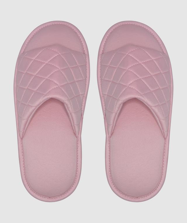 Liquid Satin Slippers - Light Pink