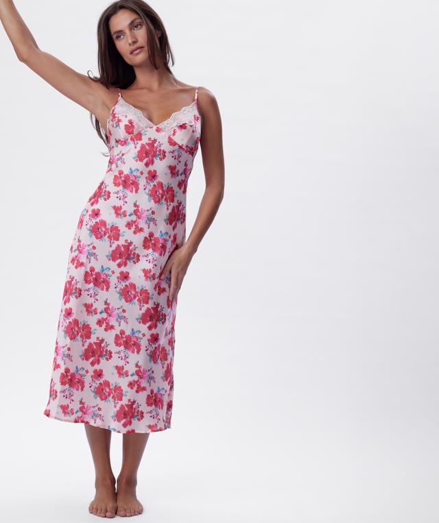 Lola Long Slip - Print Floral