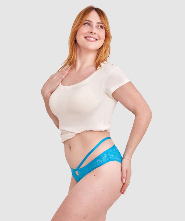 Loretta Bikini Knicker - Blue