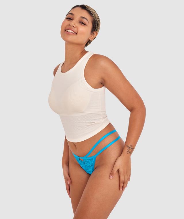 Loretta G String - Blue