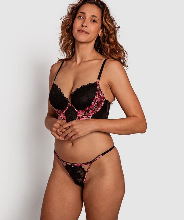 Lorna Longline Contour Bra - Floral Print