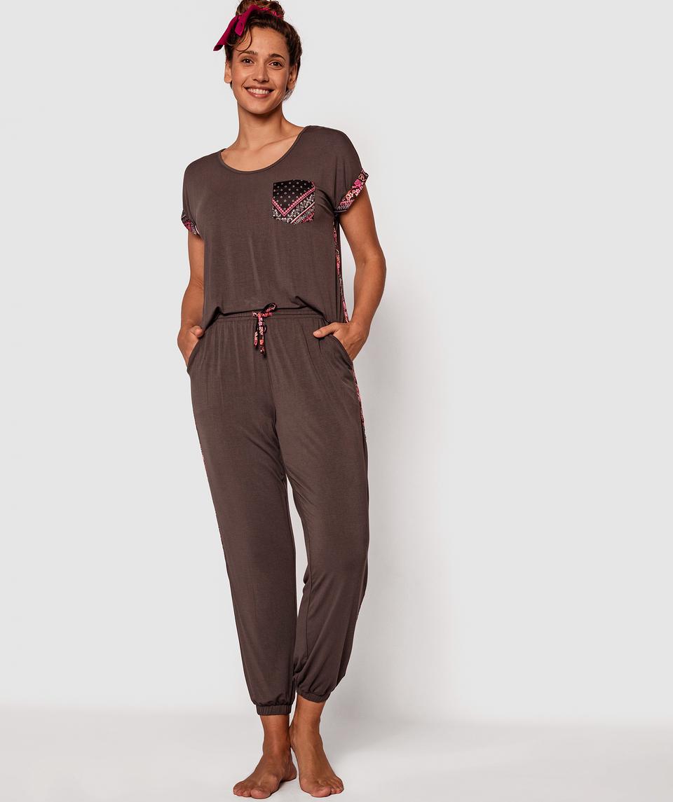Lorna Short Sleeve Top - Dark Grey