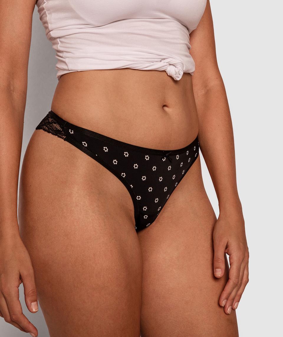 Lorna V String  Knicker - Floral Print
