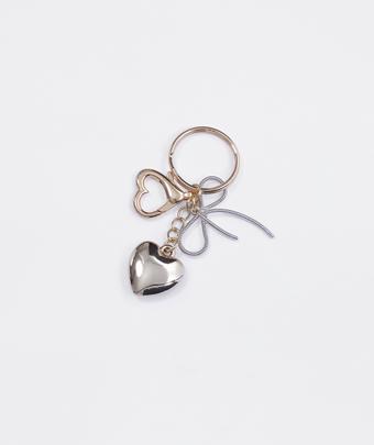 Love Heart Key Chain - Gold (Gold)