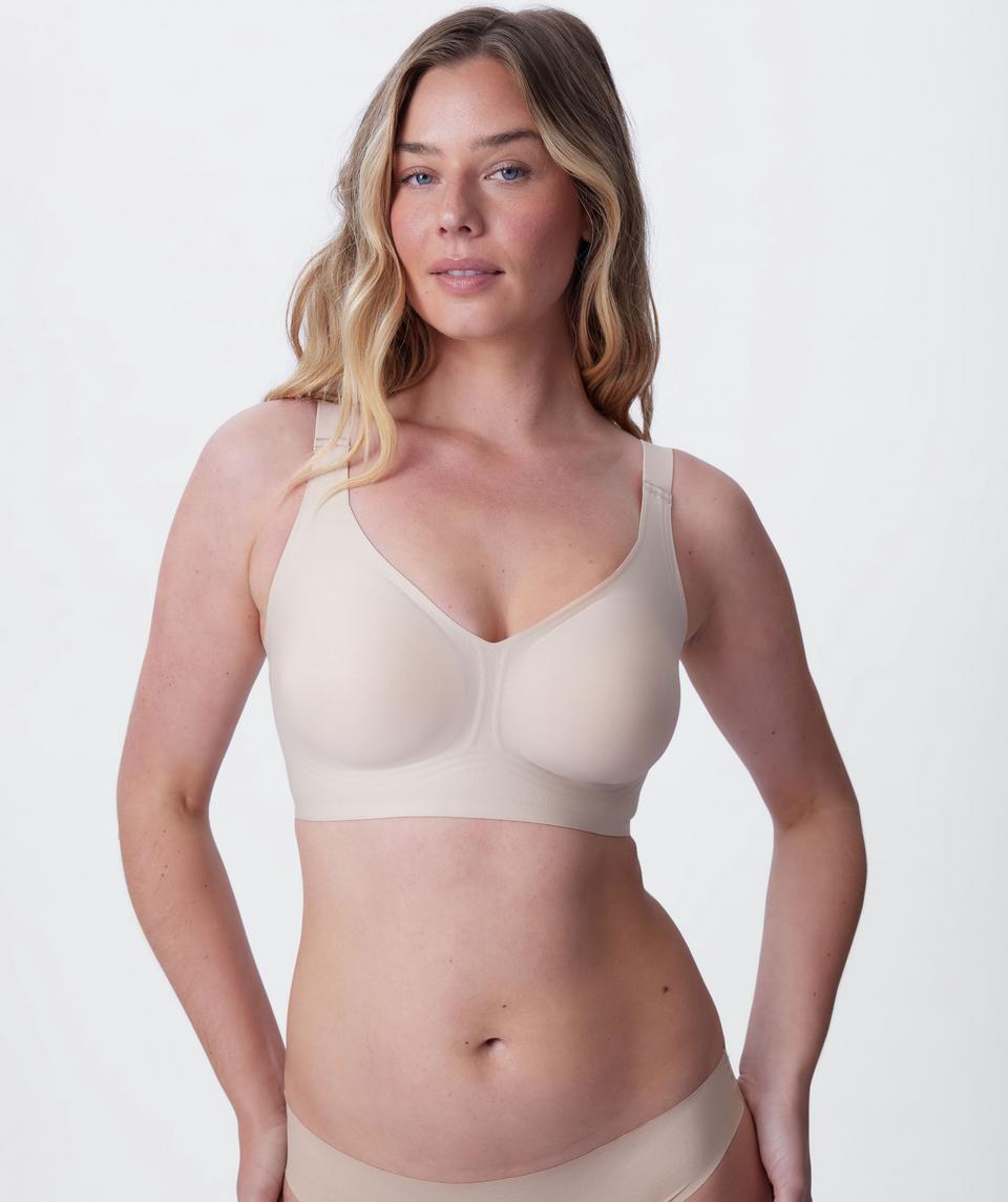 Jelly Wirefree Crop Bra - Nude 1
