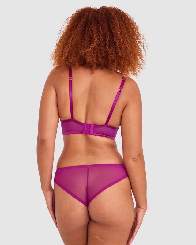 Lucia Brazilian Knicker - Dark Red
