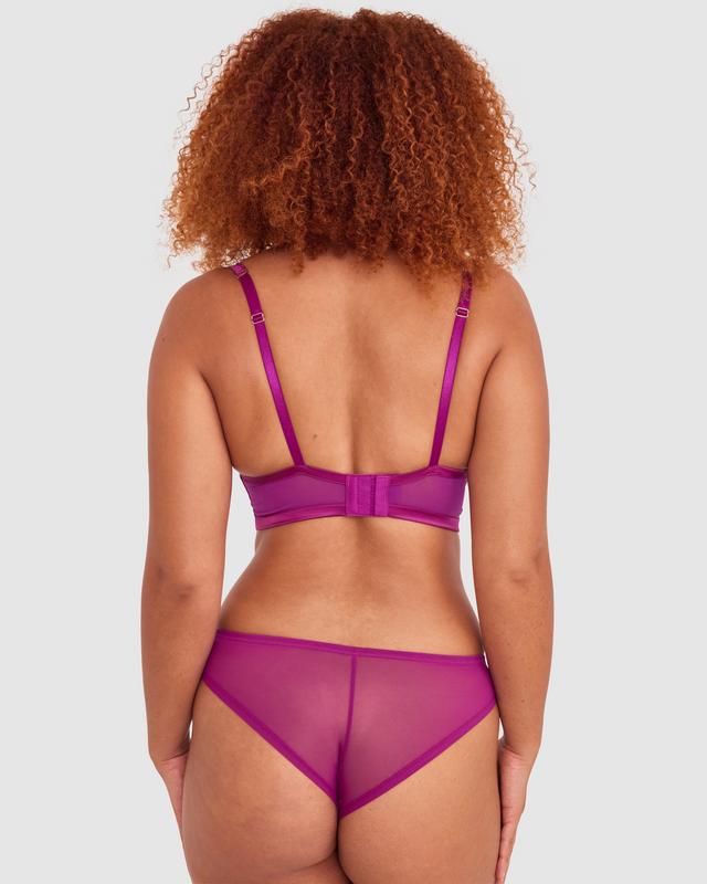 Lucia Push Up Bra - Dark Red