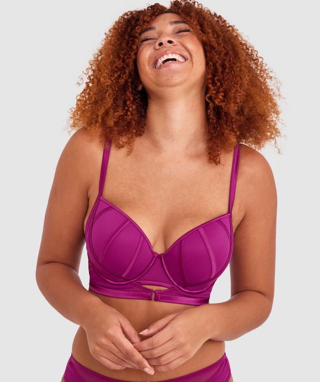 Lucia Push Up Bra - Dark Red
