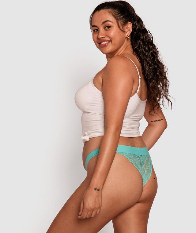 Lucie Tanga Knicker - Aqua