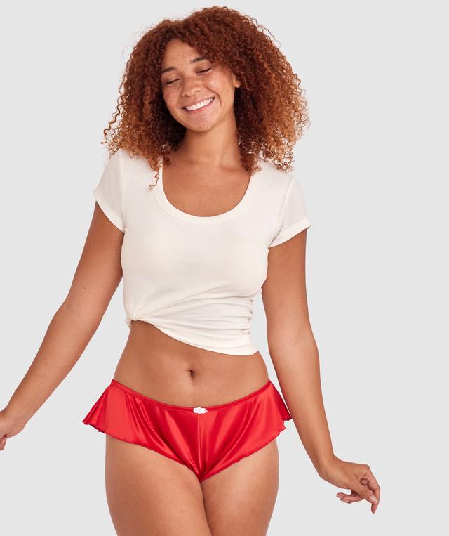 Lulu French Knicker - Dark Red
