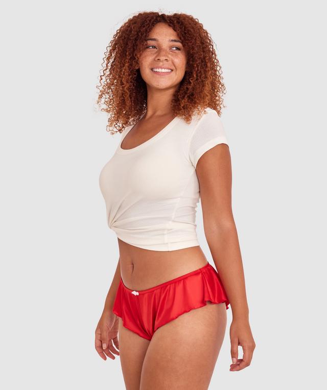 Lulu French Knicker - Dark Red