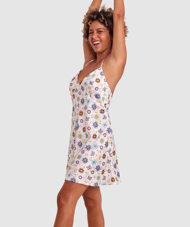 Luna Slip - Ivory Print