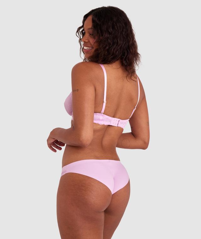 Luxe Lace Bikini Brief - Pink