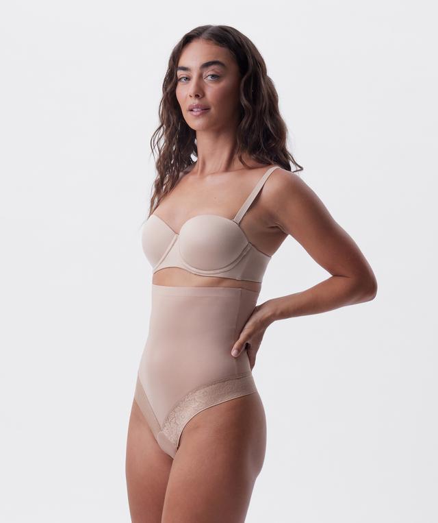 Luxe Solutions Control High Waisted G-String - Nude 3