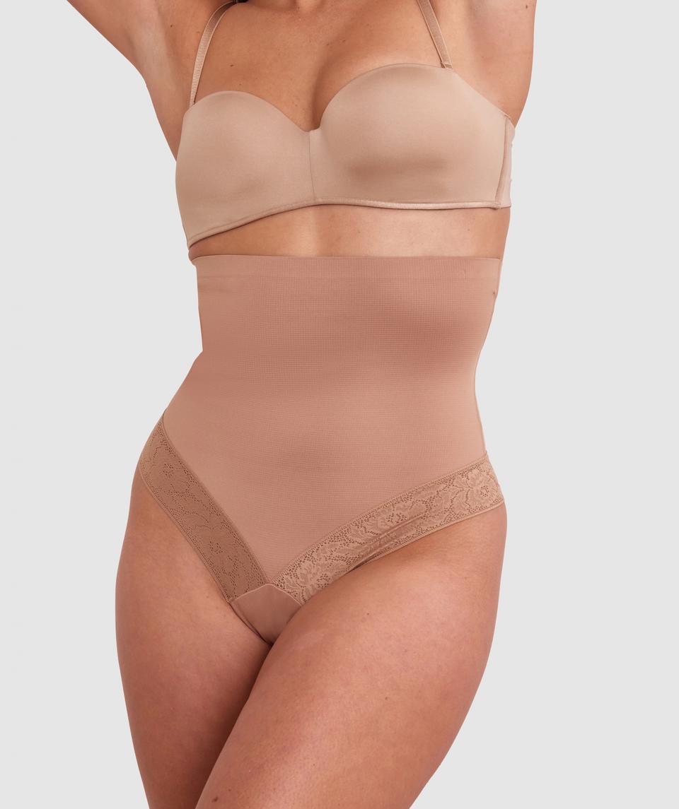 Luxe Solutions Control High Waisted G-String - Nude 3