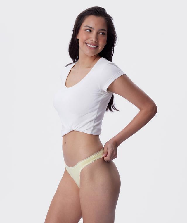 Lyra G String - Light Yellow