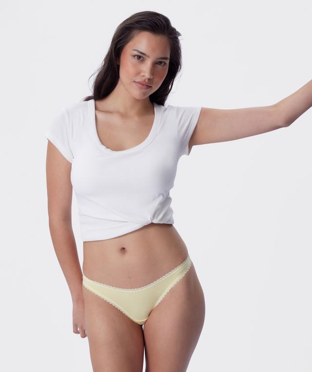 Lyra G String - Light Yellow