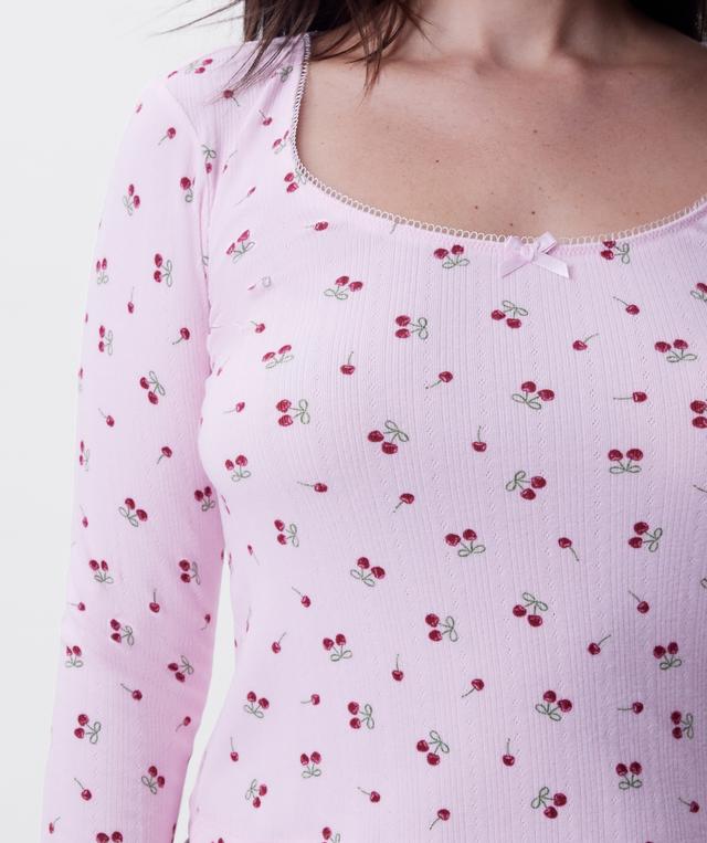 Ma Cherie Long Sleeve Top - Print