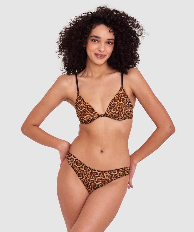 Made for Mesh High Leg Brazilian Knicker - Animal Print
