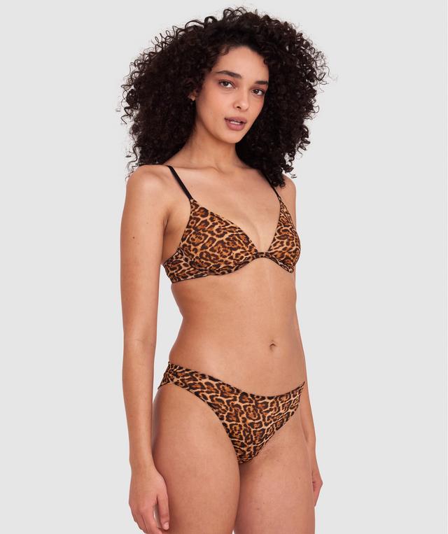 Made for Mesh High Leg Brazilian Knicker - Animal Print