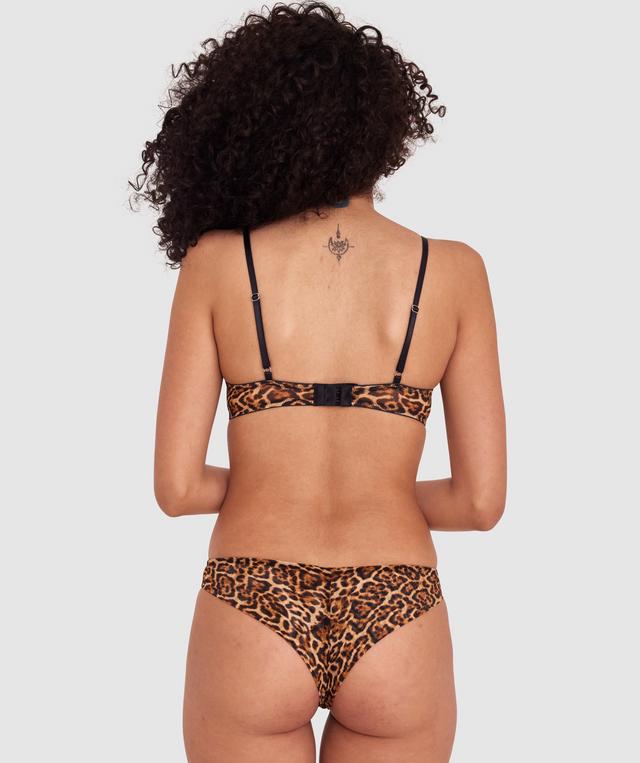 Made for Mesh High Leg Brazilian Knicker - Animal Print