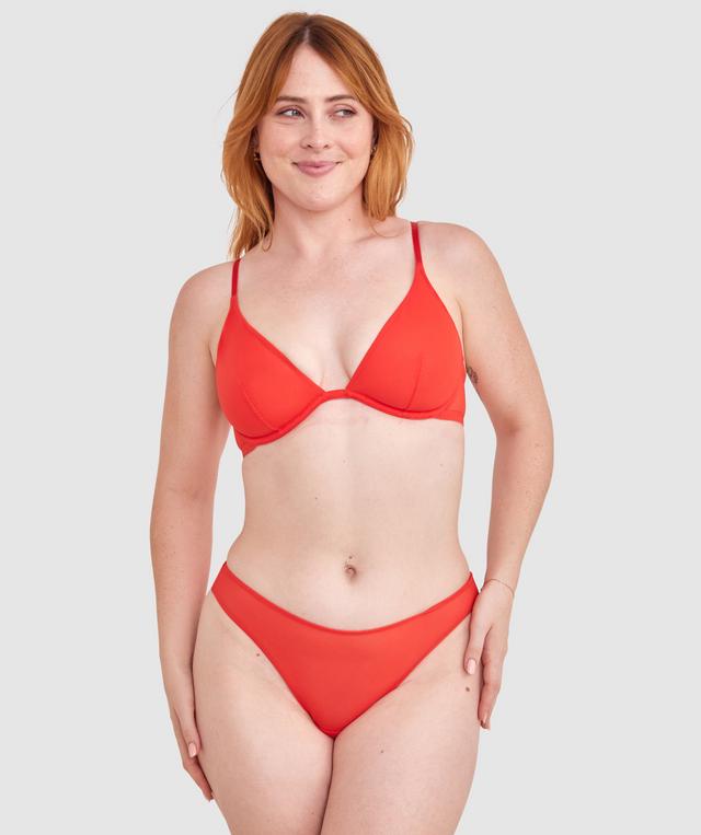 Made for Mesh Underwire Bra- Red
