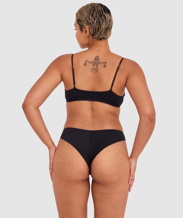 Made For Micro High Leg Brazilian Knicker - Black