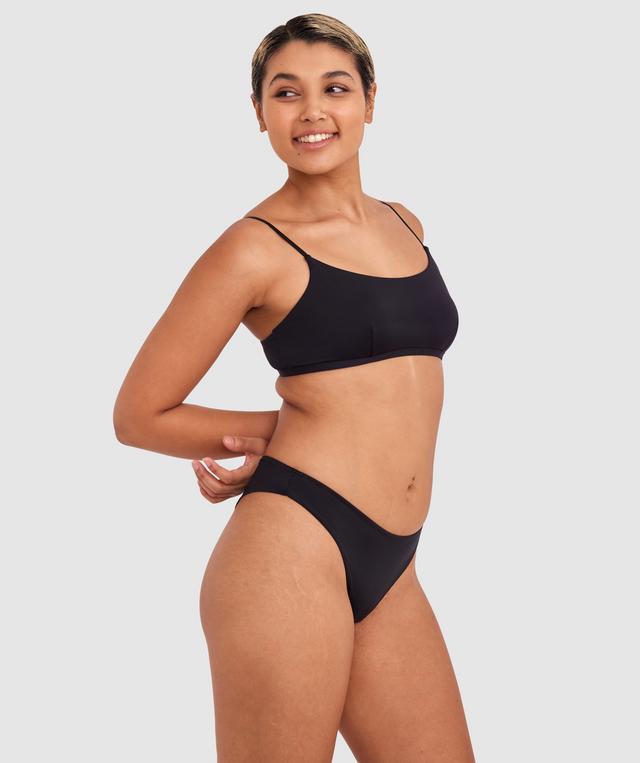 Made For Micro High Leg Brazilian Knicker - Black